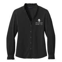 Load image into Gallery viewer, Brooks Brothers® Women’s Long Sleeve Ruffle Collar Blouse
