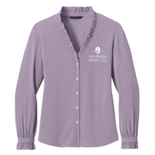 Load image into Gallery viewer, Brooks Brothers® Women’s Long Sleeve Ruffle Collar Blouse
